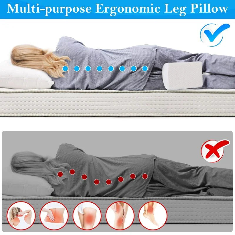 Memory Foam Knee Pillow for Side Sleepers