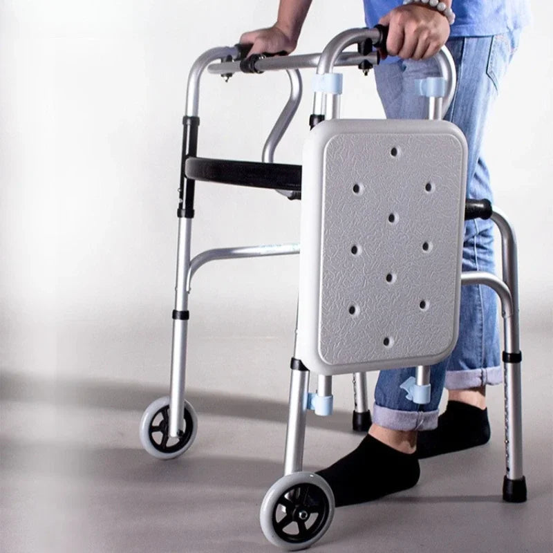 Four-Legged Walker with Cushioned Seat
