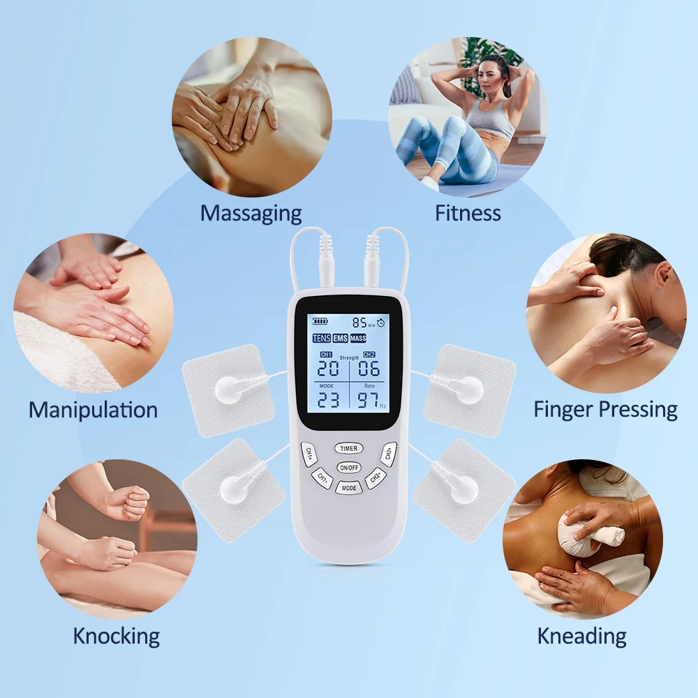 36-Mode Battery-Powered EMS Muscle Stimulator