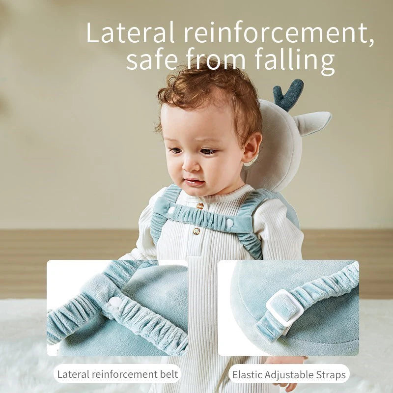 Cartoon Baby Head and Back Cushion