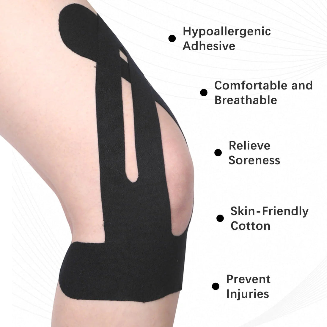 Kinesiology Tape for Knee Support, 10 Pieces