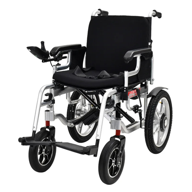 Electric Wheelchair with Reclining High Backrest
