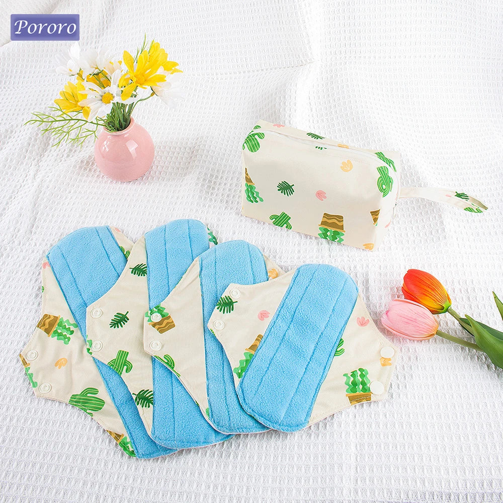 Reusable Polar Fleece Pads with Mini Wet Bag