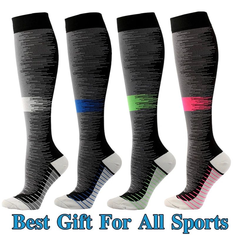 Football-Style Compression Socks, 20–30 mmHg