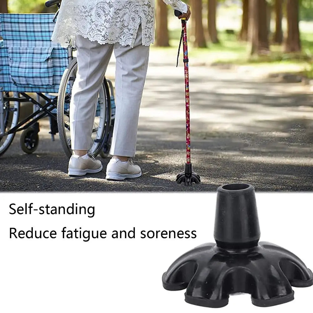 Self-Standing Rubber Cane Tip, 3/4 Inch