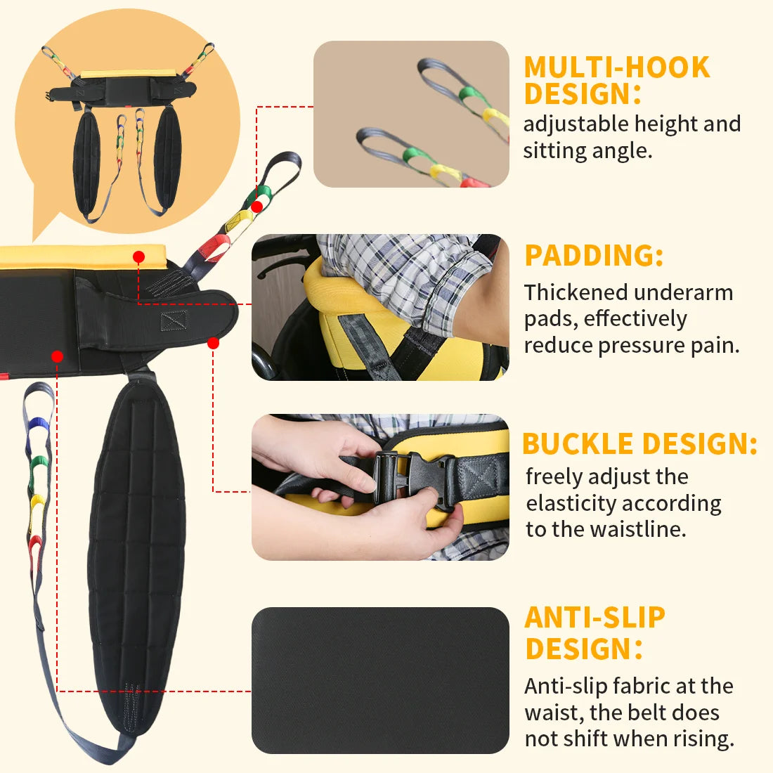Divided-Leg Sit-to-Stand Patient Lift Sling
