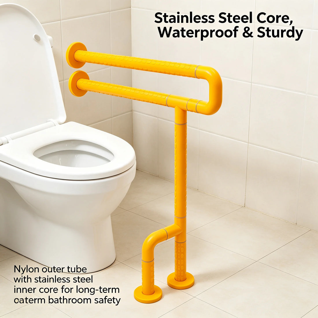 Bathroom Grab Bar Rail with Anti-Slip Grip