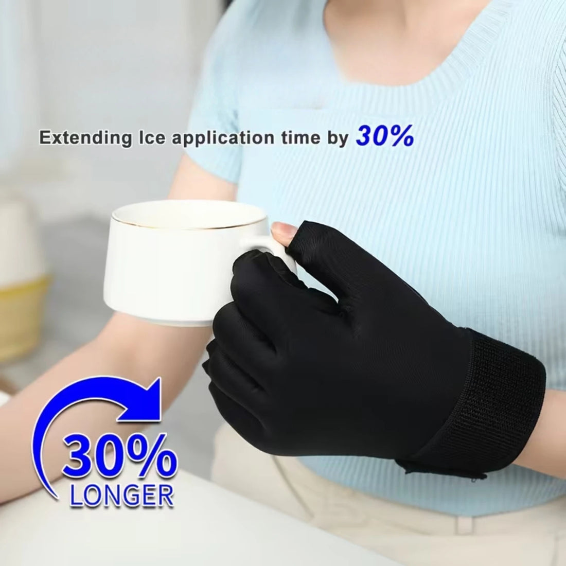 Reusable Hand Ice Pack Glove for Hot or Cold Compress