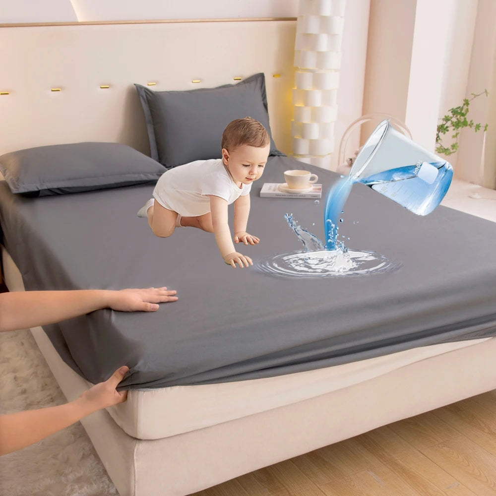 Waterproof Fitted Bed Sheet Mattress Protector