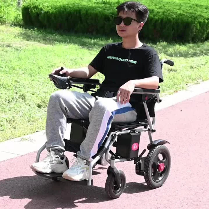 Outdoor Motorized Folding Electric Wheelchair