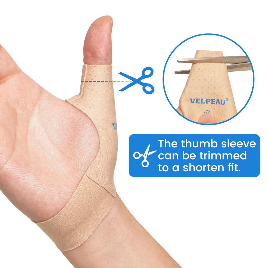Medwell Elastic Thumb Support Brace, Left and Right Hand