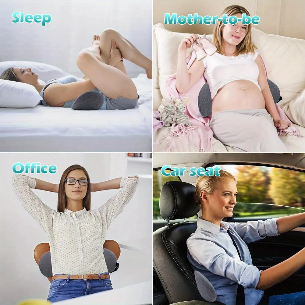 Memory Foam Lumbar Pillow for Lower Back Support