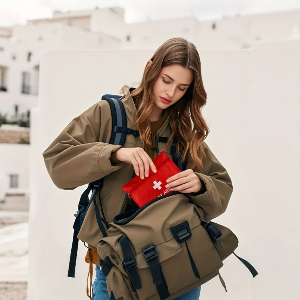 Compact 35-Piece First Aid Kit for Travel & Outdoors