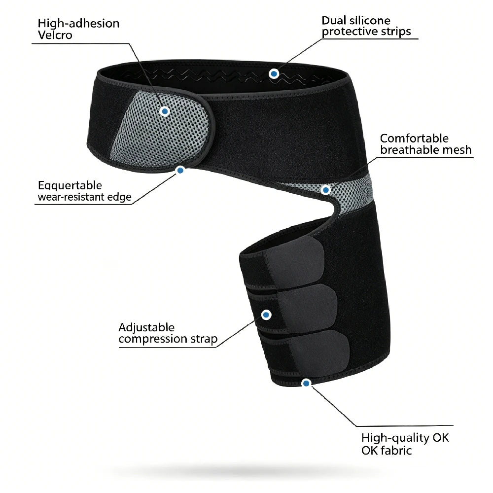Adjustable Hip and Groin Support Brace