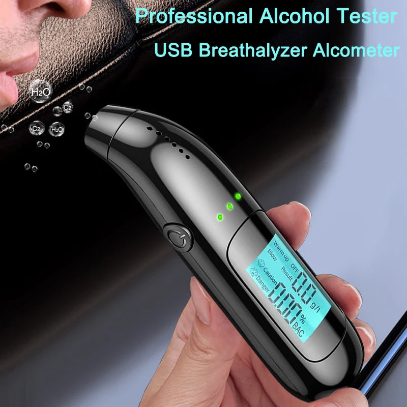 Portable USB-Rechargeable Breathalyzer