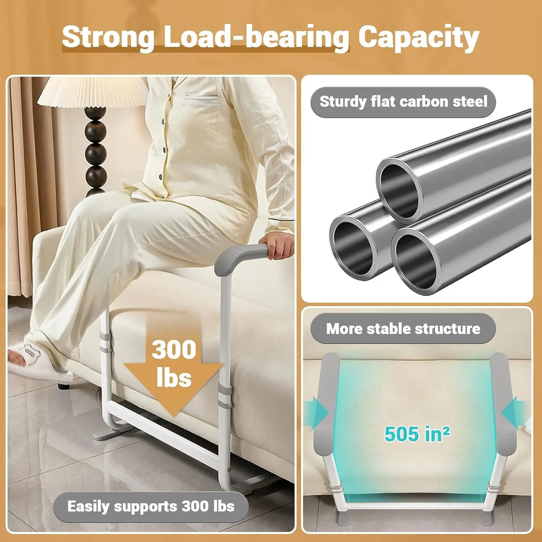 Sofa Stand-Up Support Rail