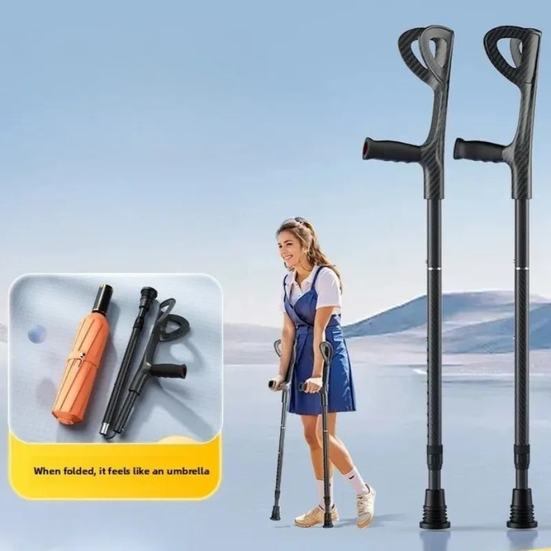 Folding Adjustable Forearm Crutches