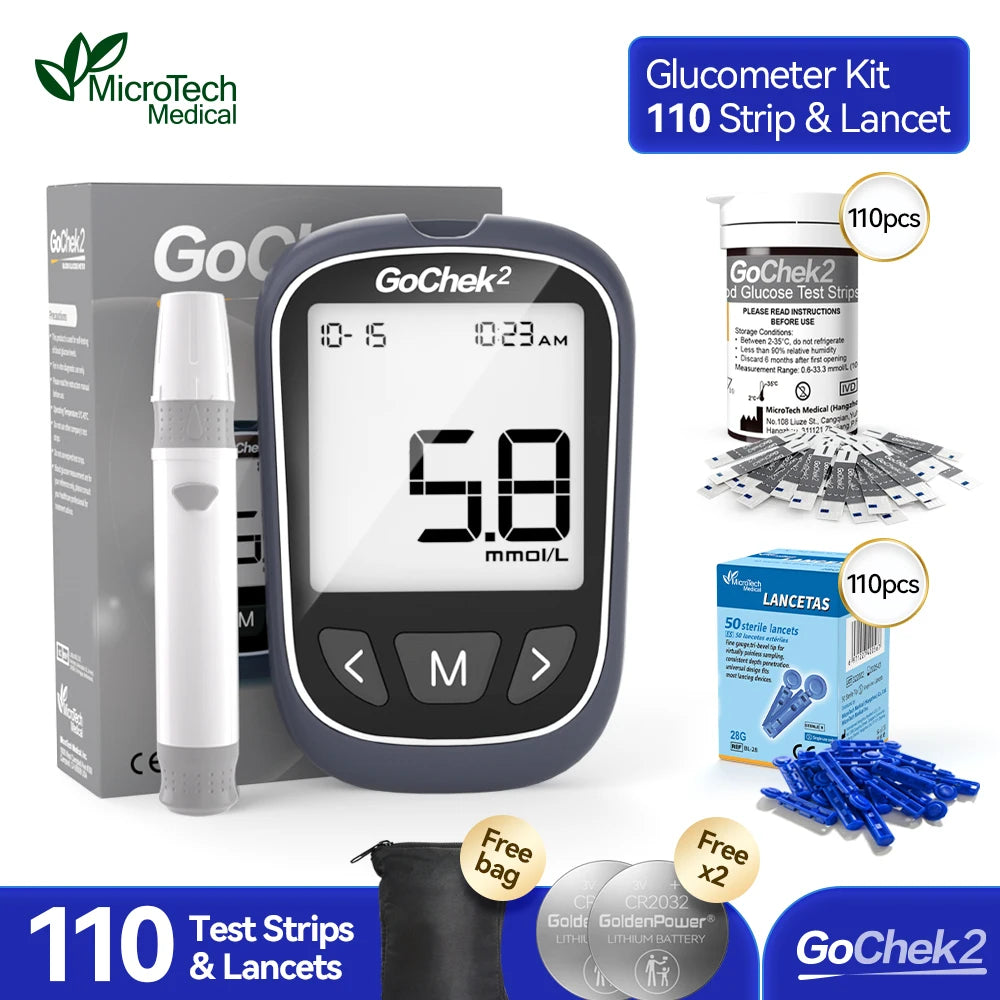 Medwell Gochek2 Blood Glucose Meter Kit