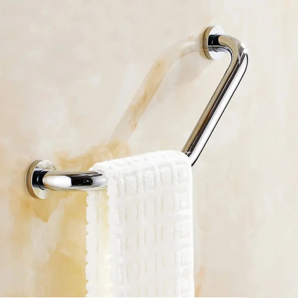 135-Degree Angled Stainless Steel Bathroom Grab Bar