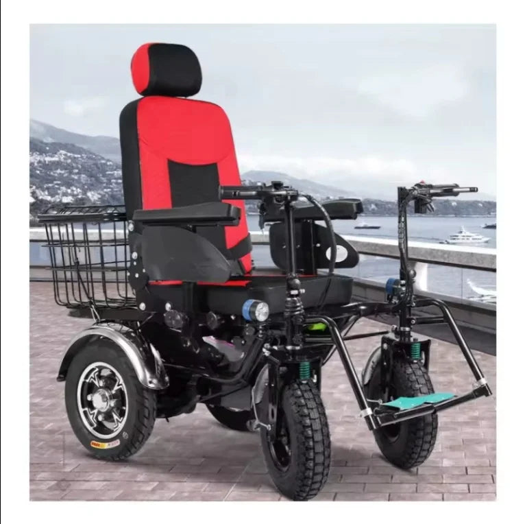 Four-Wheel Automatic Wheelchair with 150kg Capacity