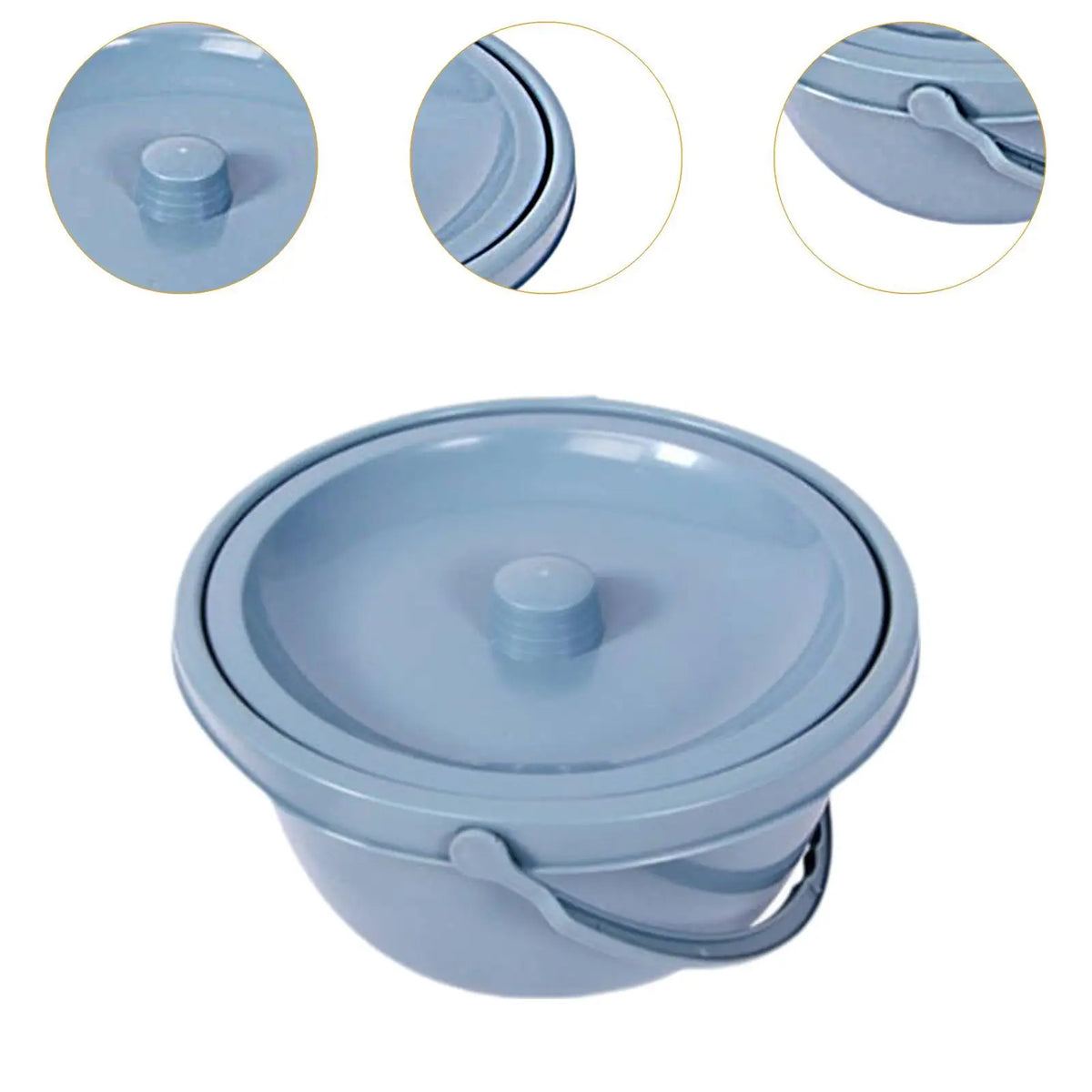 Portable Bedside Commode Bucket with Lid