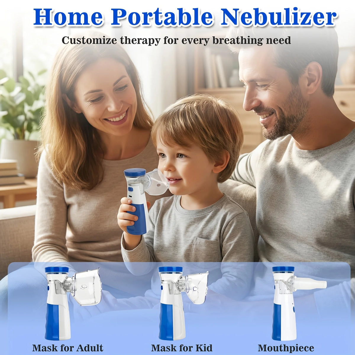 Portable Mesh Nebulizer for Adults and Children