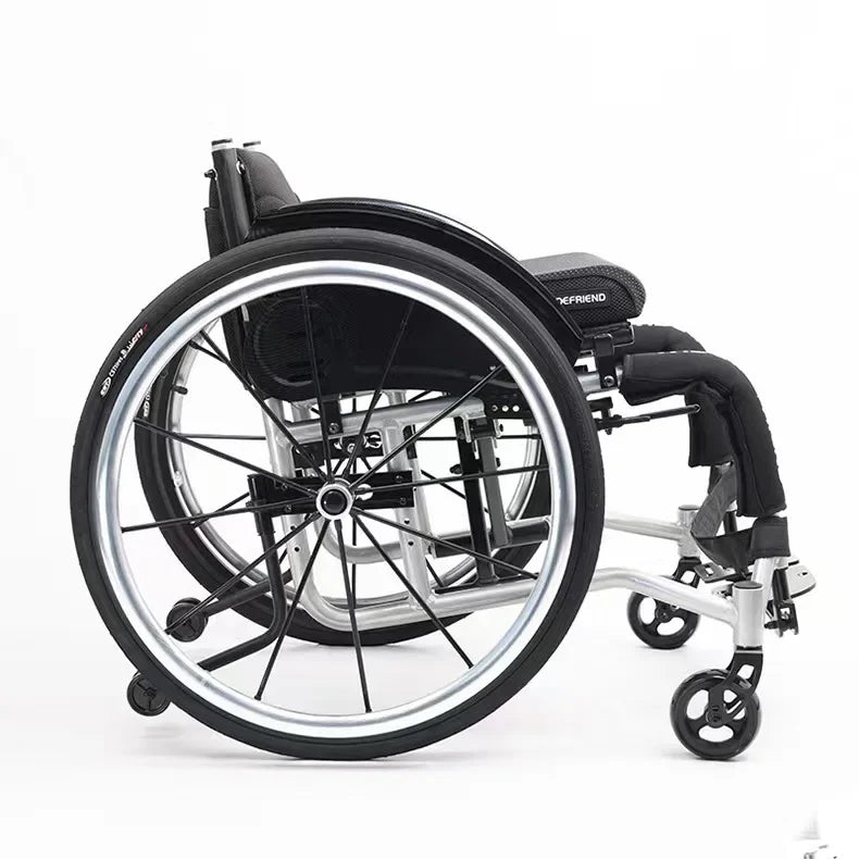 Foldable 24-Inch Manual Wheelchair