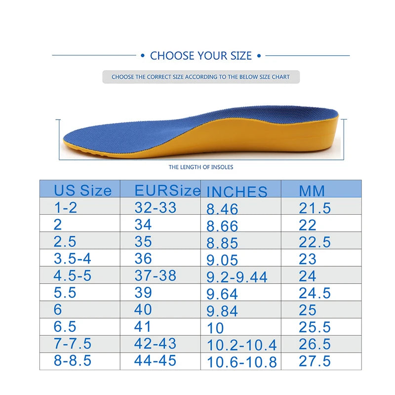 Kids' Arch Support Insoles for Shoes