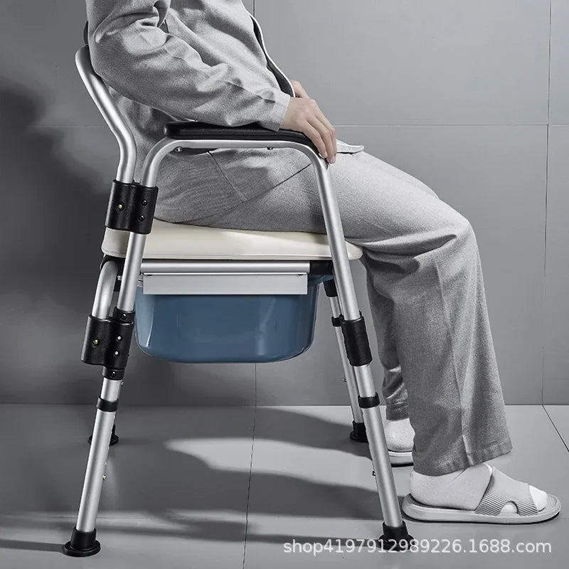 Foldable Adjustable Shower and Toilet Chair