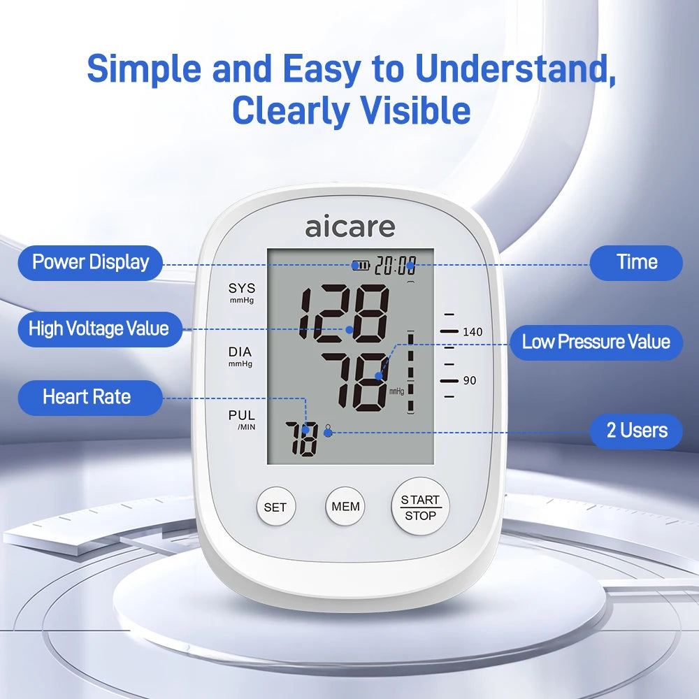 Automatic Upper Arm Blood Pressure Monitor, 22-42 cm Large Cuff