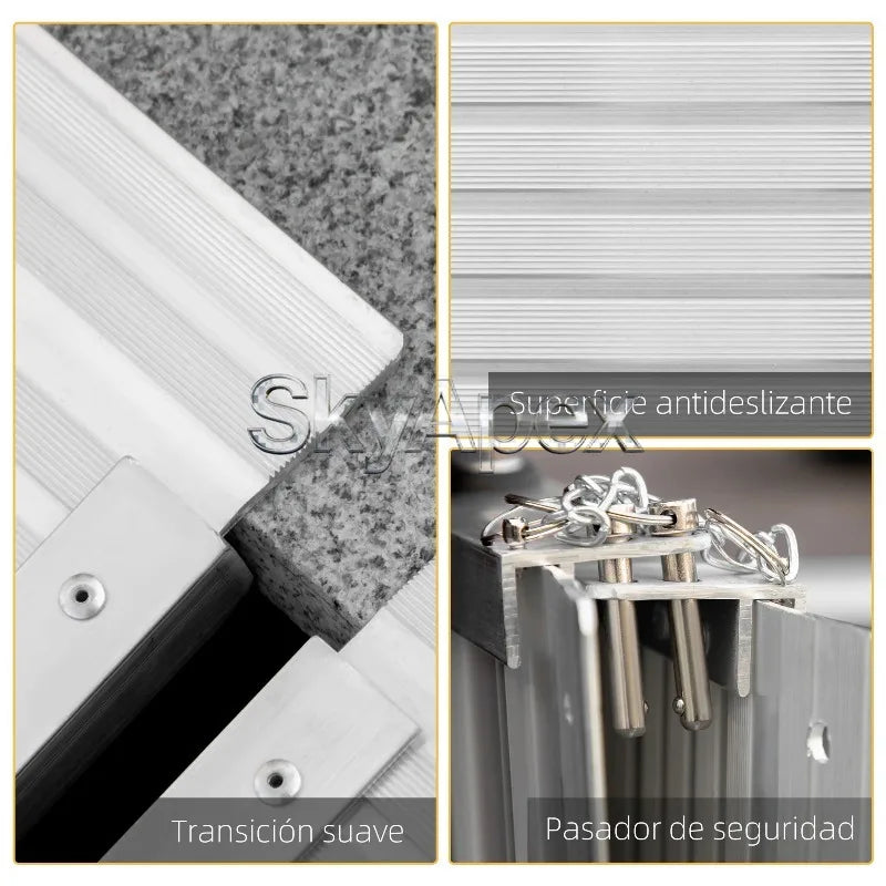 Foldable Wheelchair Ramp for Home Entries