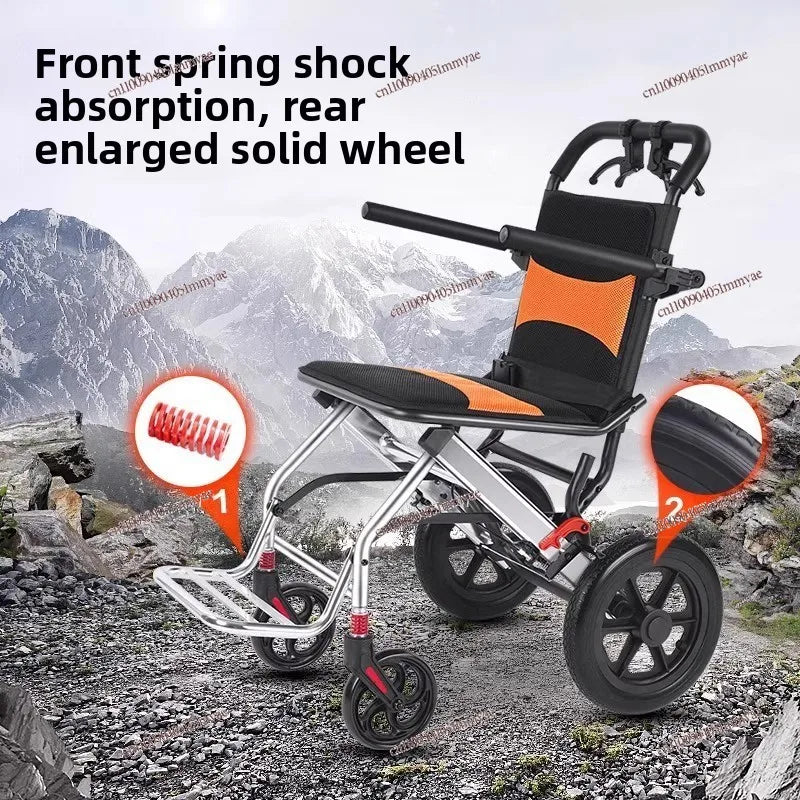Foldable Manual Wheelchair with Armrests