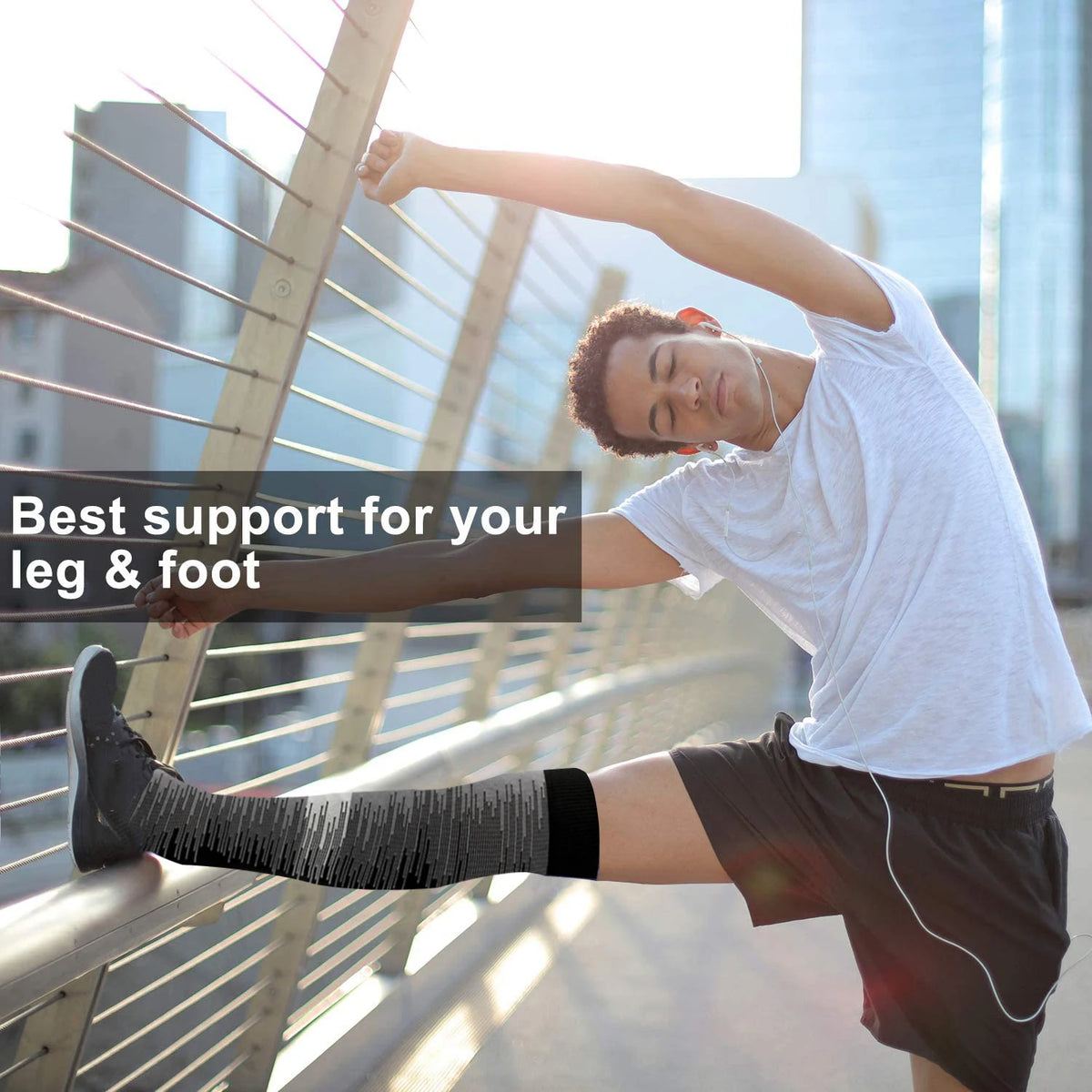 Football-Style Compression Socks, 20–30 mmHg