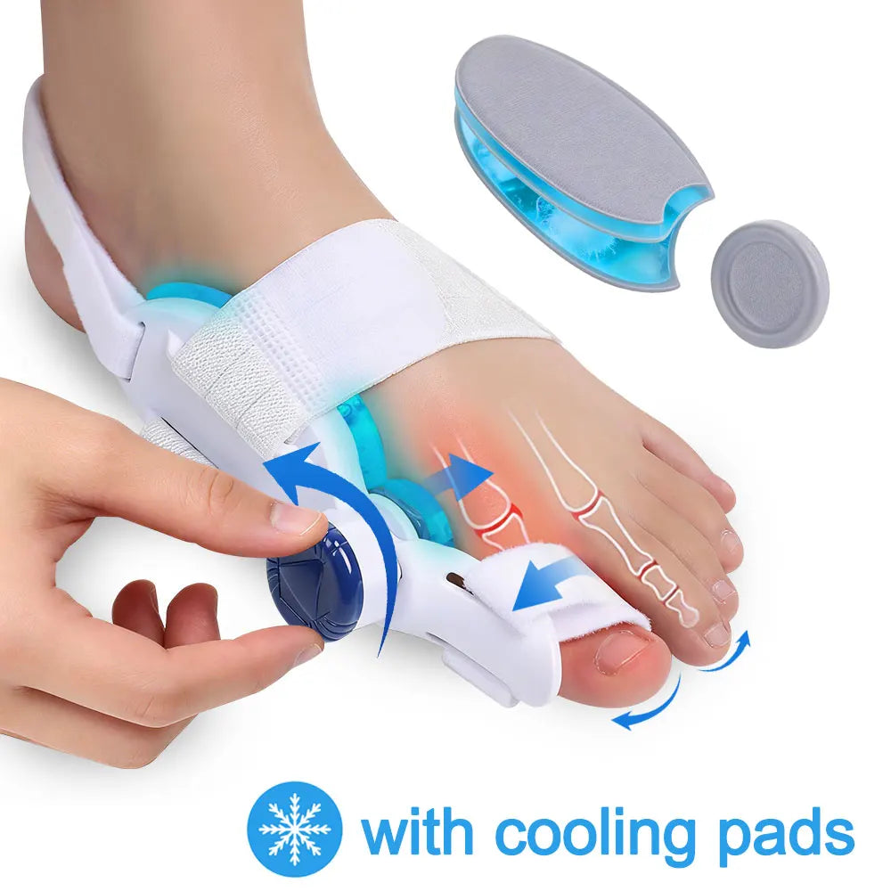 Adjustable Big Toe Splint with Cooling Pad