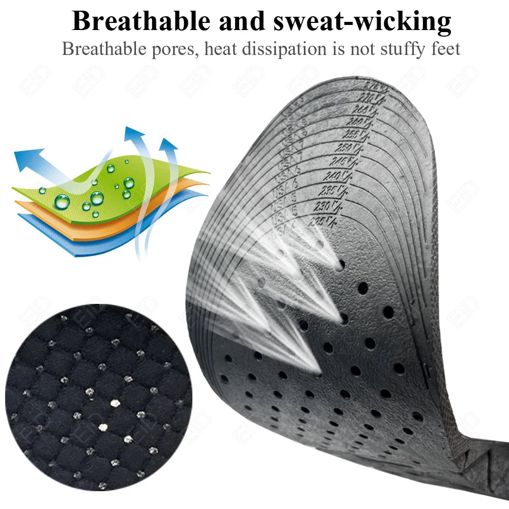 Adjustable Height-Increasing Insoles with Arch Support