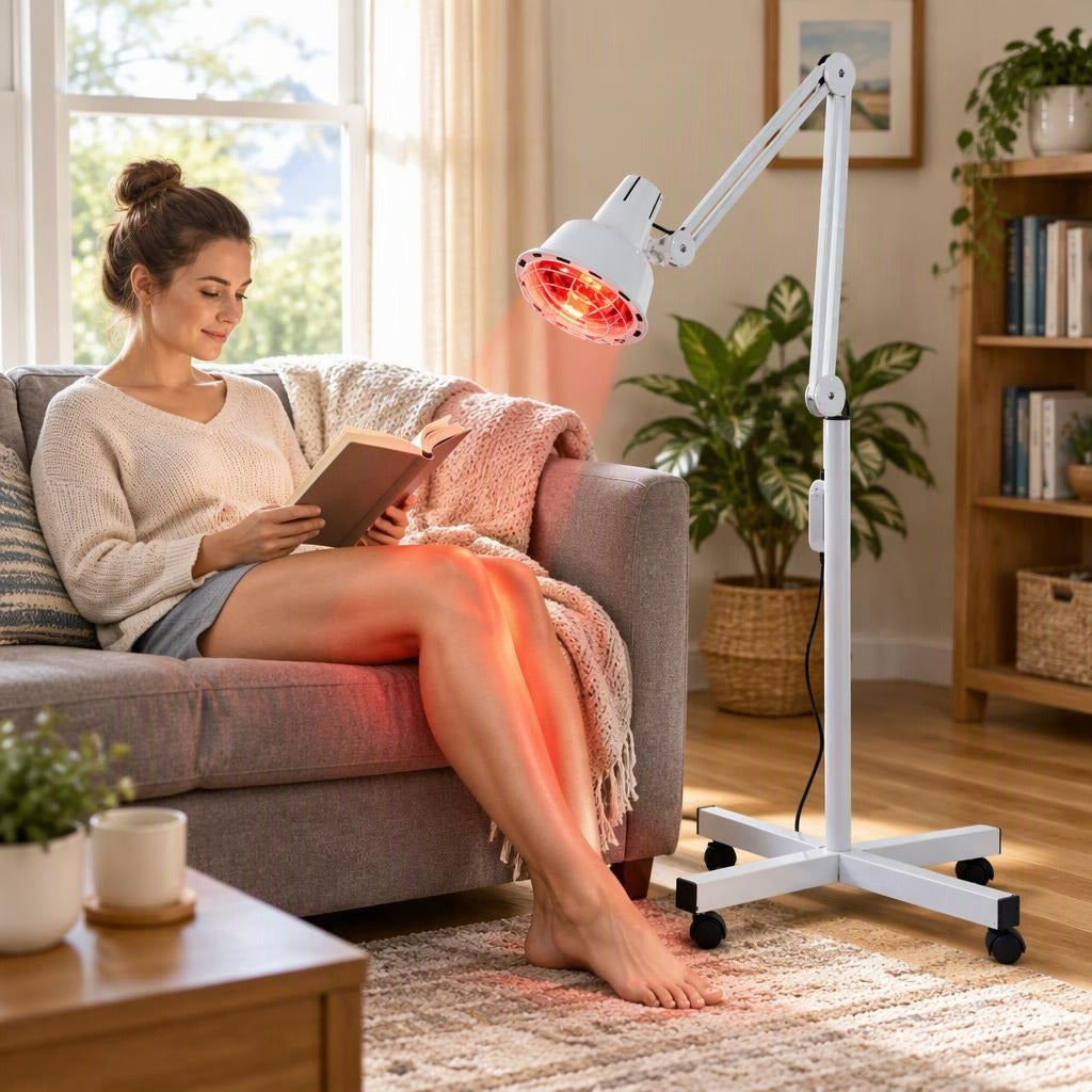 Adjustable 275W Far Infrared Heat Lamp - at home