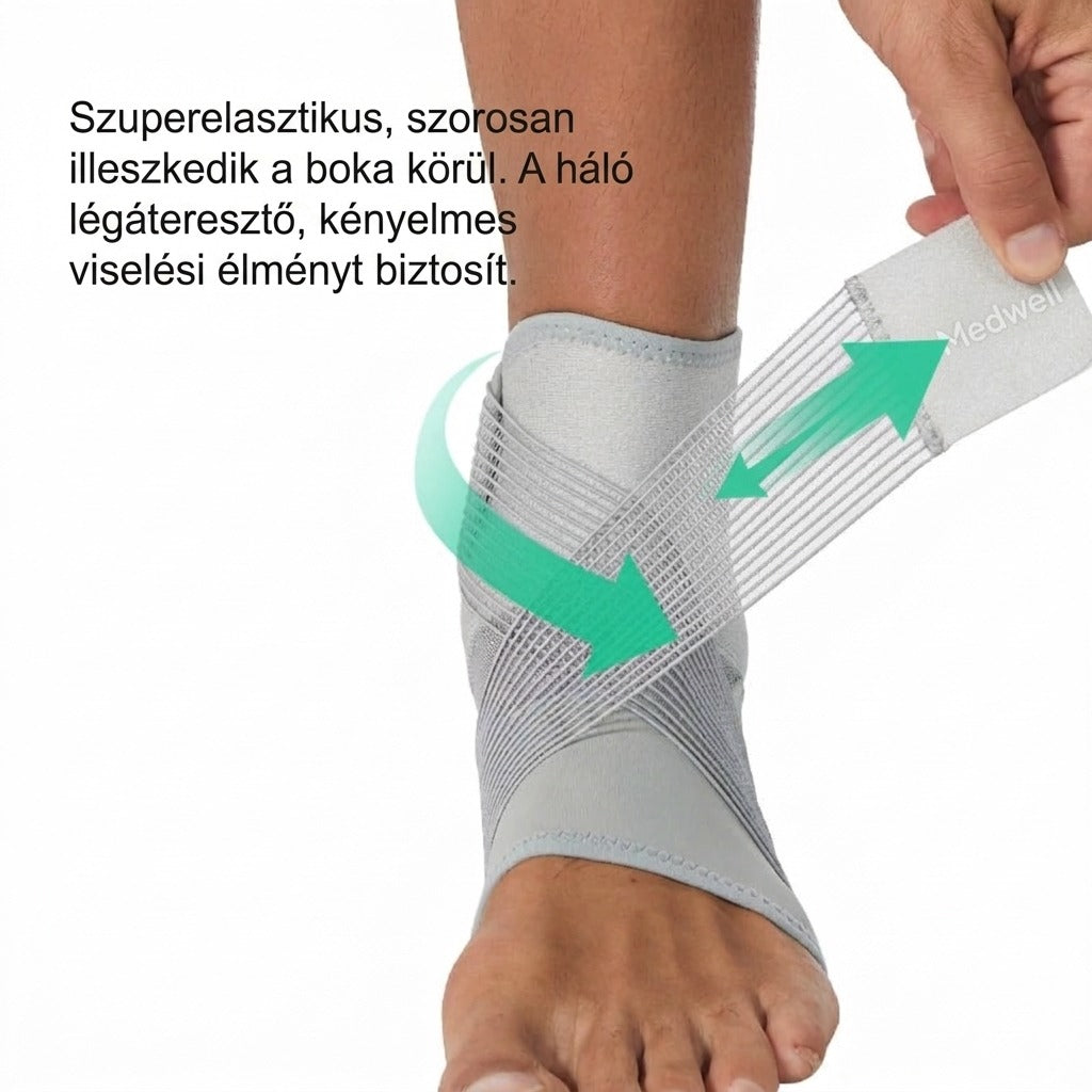 Szuperelasztikus bokavédő - légáteresztő és kényelmes viselési élmény