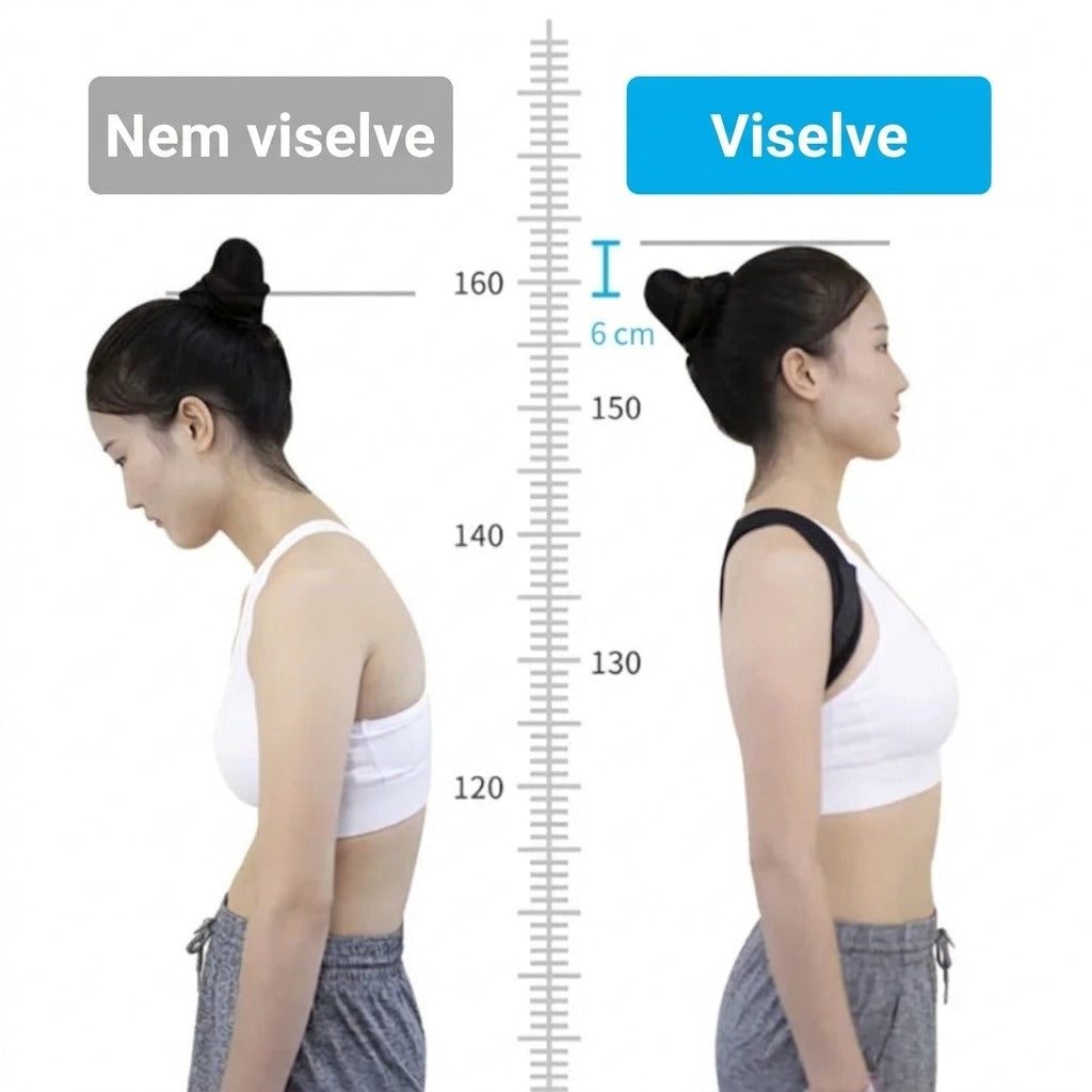 Gerincöv előtte és után posture-korrekció vizuális
