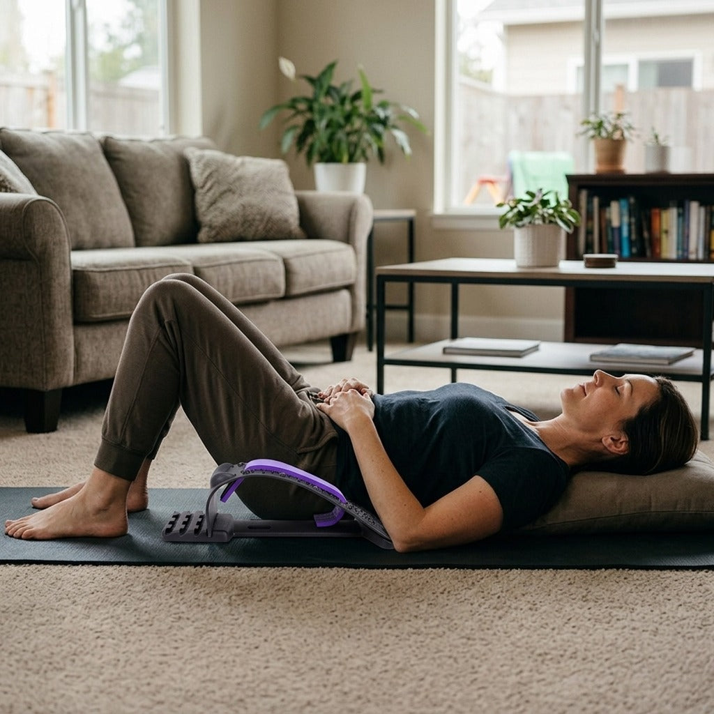 Adjustable Back Stretcher for Back and Neck - in everyday life