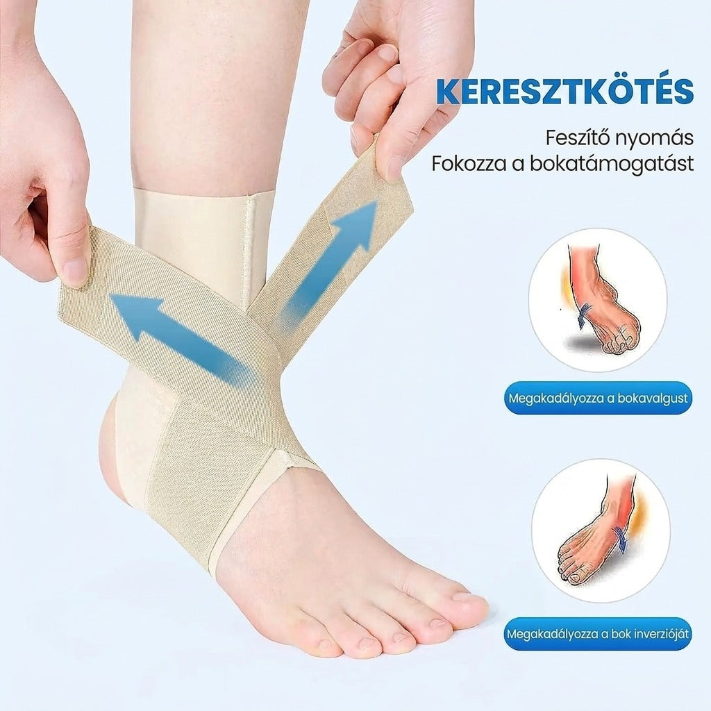 Bokavédelem keresztkötéses feszítő nyomással