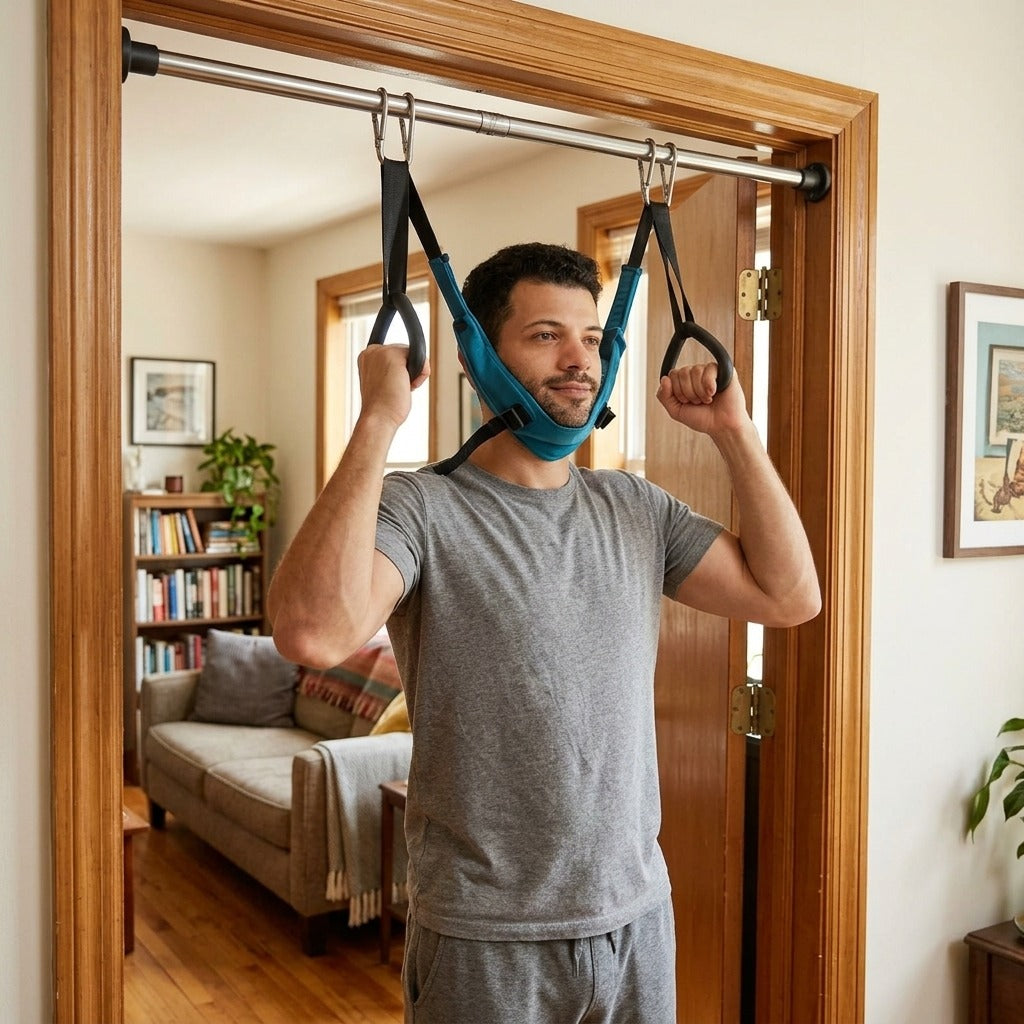 Adjustable Cervical Neck Support for Home or Office - at home