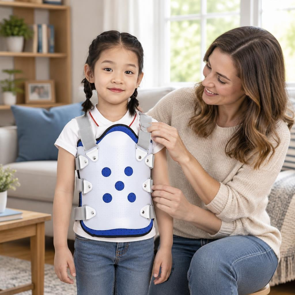 Adjustable Children’s Thoracolumbar Support Brace - at home
