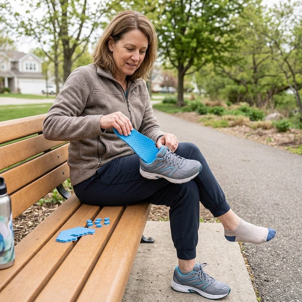 Adjustable Detachable Insoles for Foot Care - in everyday life