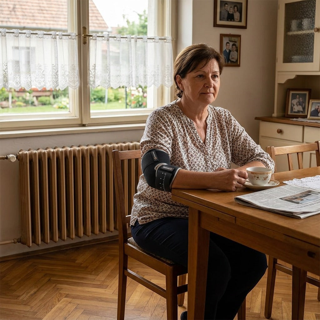 Állítható könyökrögzítő levehető párnával - otthon