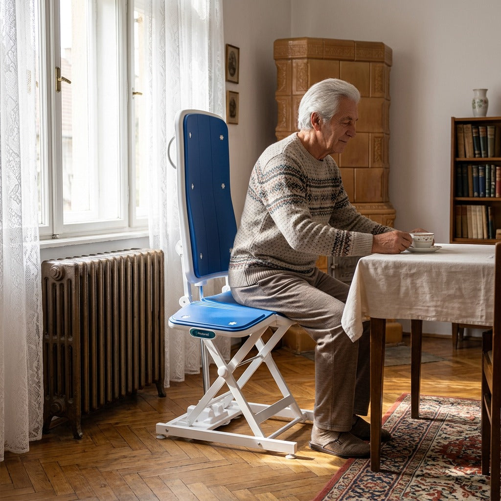 Állítható elektromos felállást segítő emelő - otthon