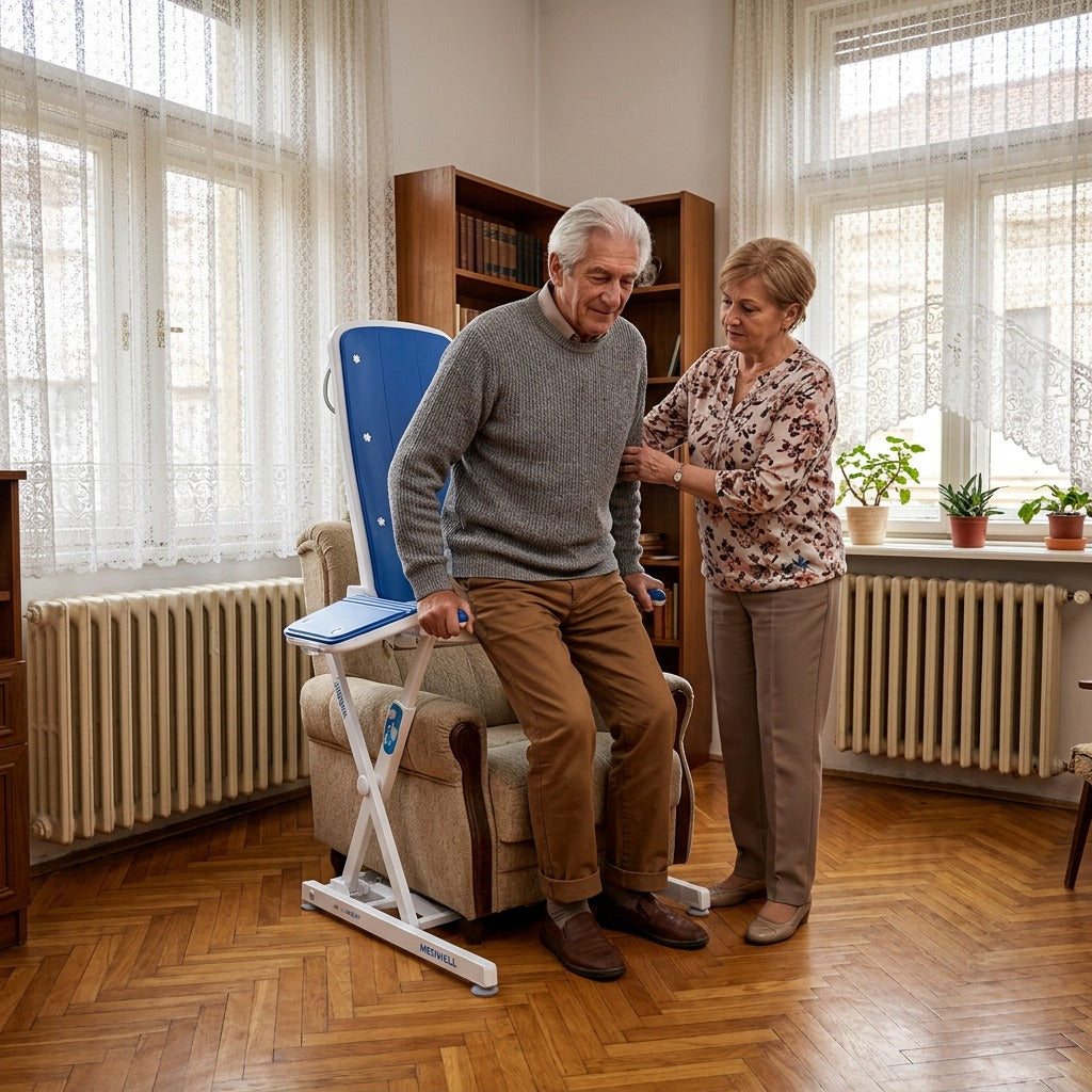 Állítható elektromos felállást segítő emelő - a mindennapokban