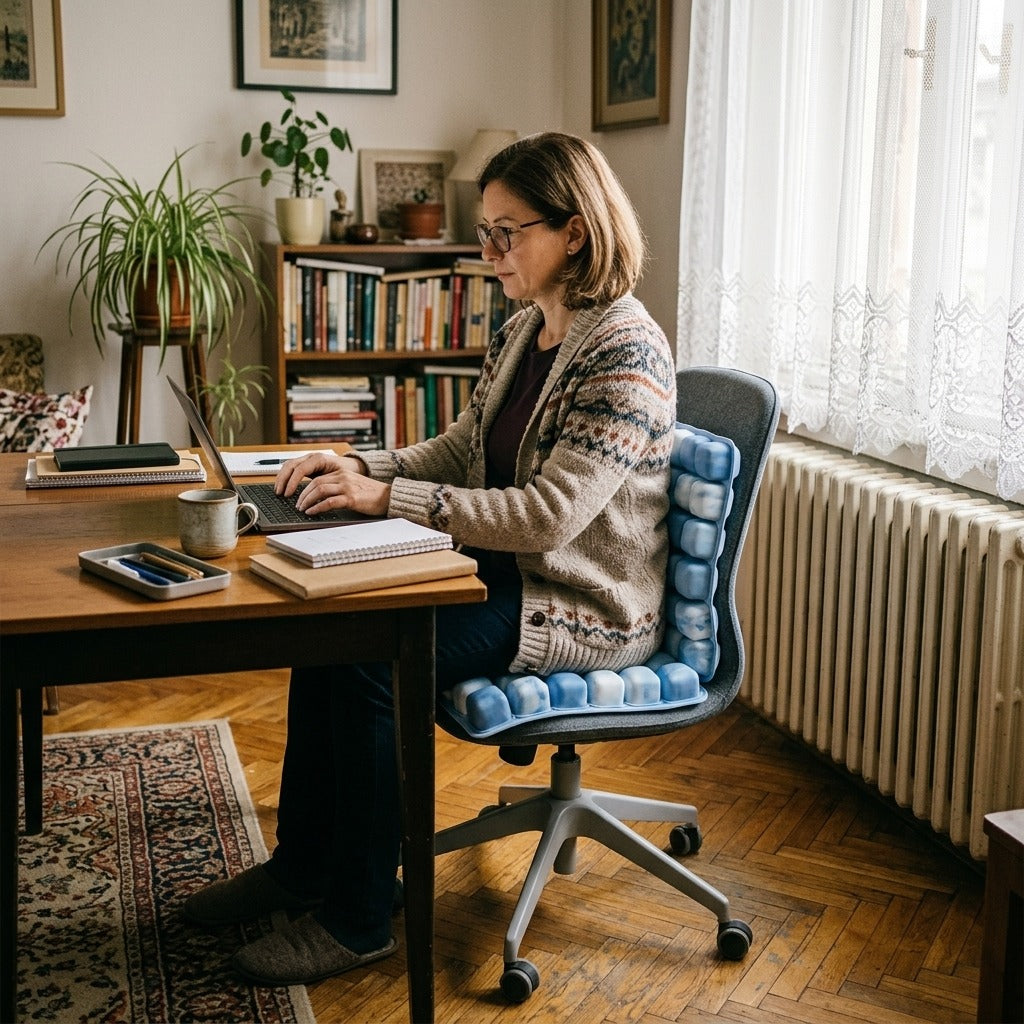 Állítható, felfújható ülőpárna irodába vagy autóba - otthon