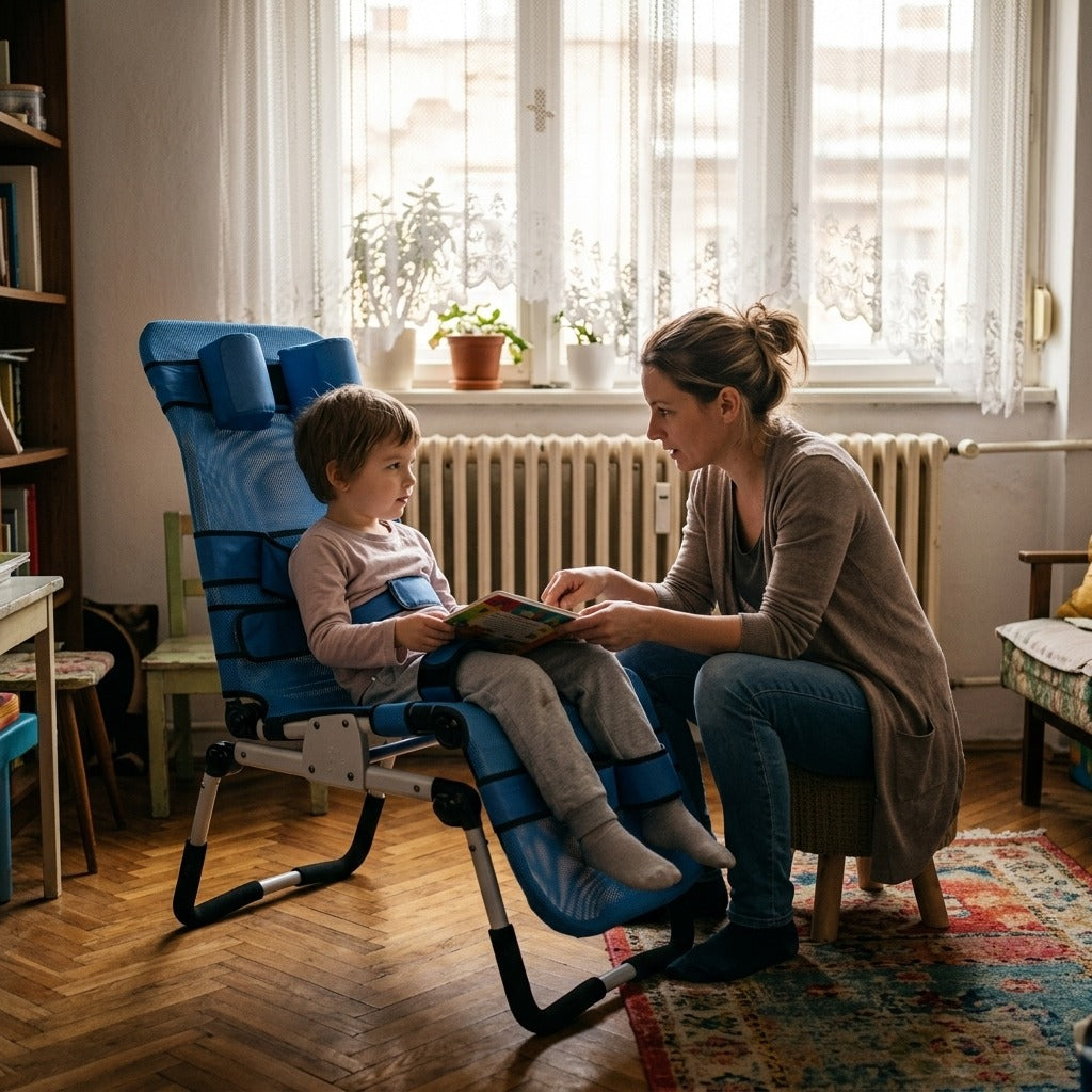 Állítható gyermek fürdő- és zuhanyszék - otthon