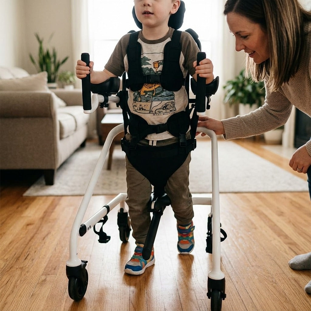 Adjustable Pediatric Gait Trainer for Children - in use