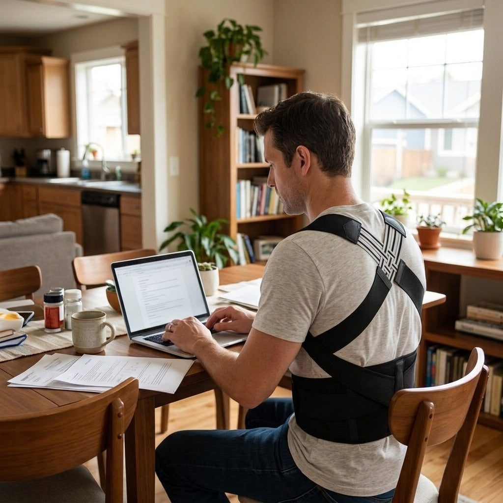 Adjustable Posture Corrector for Daily Use - at home